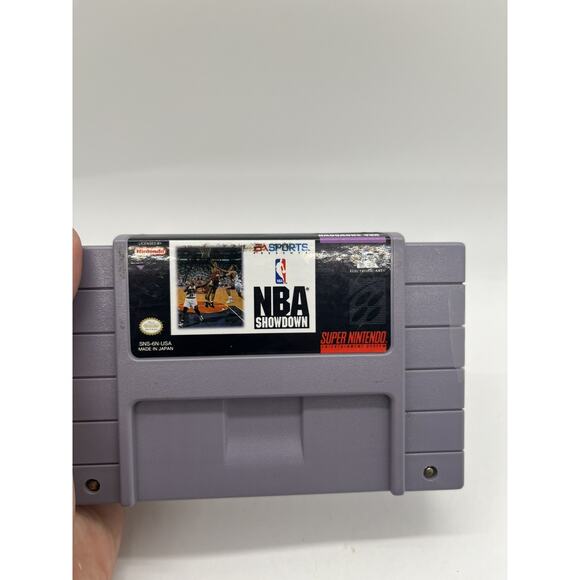 NBA Showdown (SNES, 1992) Cart Only - Tested - Picture 3 of 6